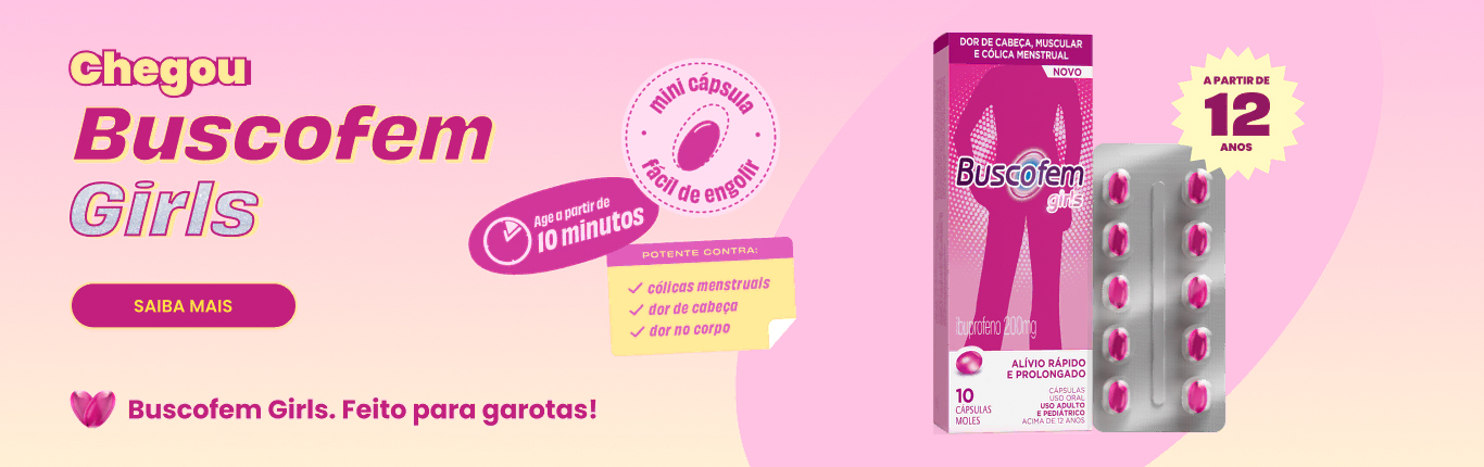 Chegou Buscofem Girls. Feito para garotas!